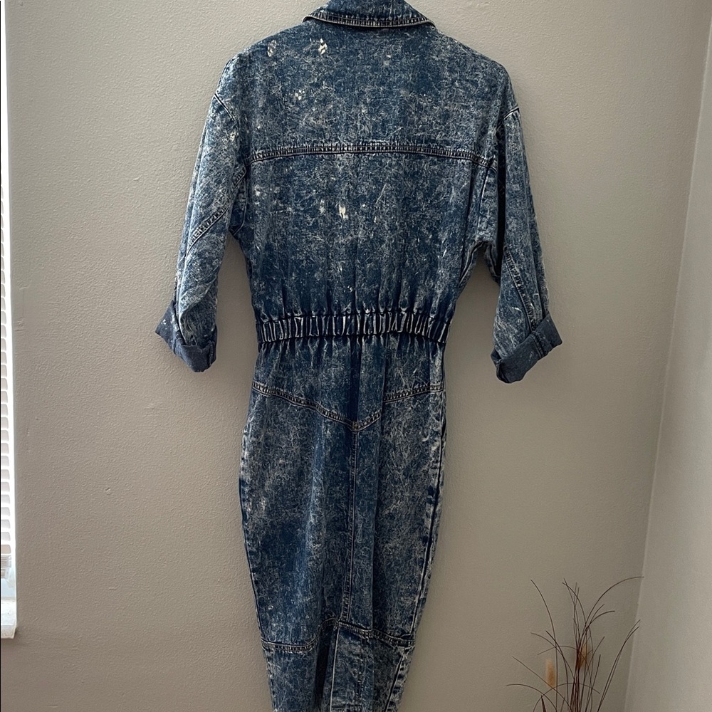 Vintage acid washed Jean dress - Picture 8 of 10